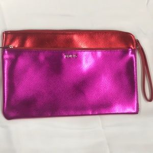 Metallic pink and red TOUS Clutch
